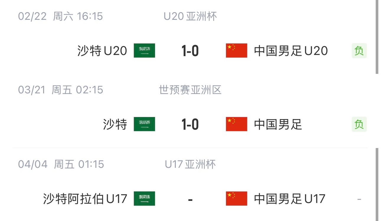 國字號三遇沙特！國少U17亞洲杯首戰對陣沙特，此前國足&國青均負