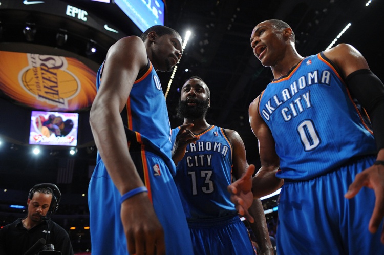雷霆三少得分全部進(jìn)入歷史前20！他們是NBA歷史最大的如果嗎？